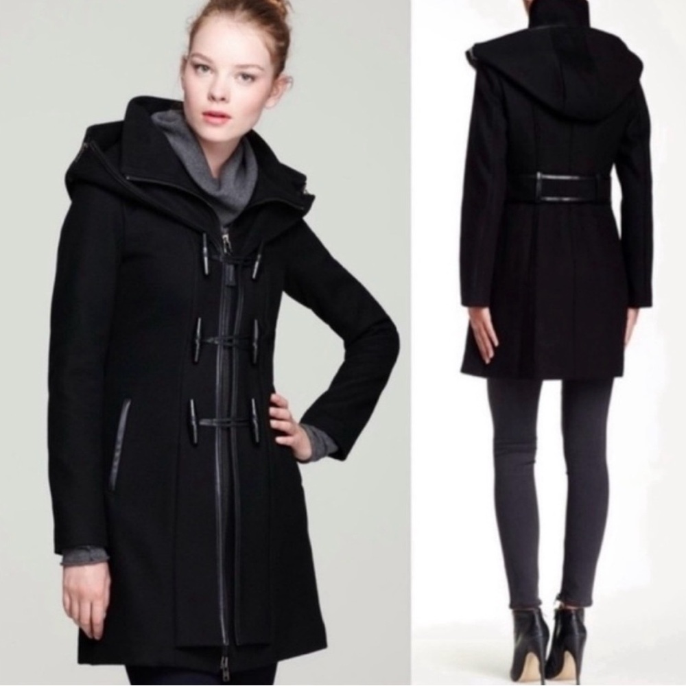 Mackage Elegant Black Toggle Pea Coat